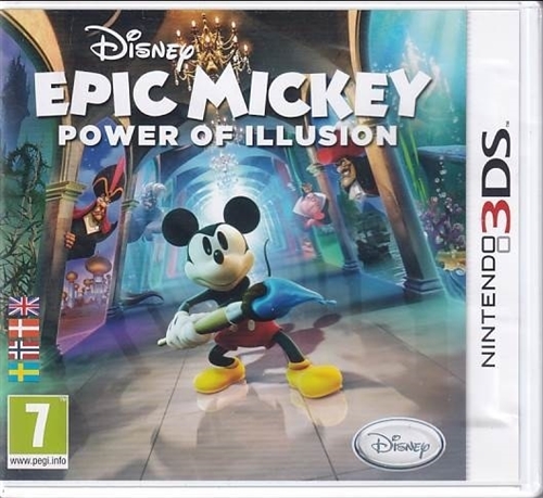 Epic Mickey - Power of Illusion - Nintendo 3DS Spil (B Grade) (Genbrug)
